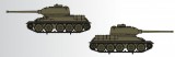 Set of two T 34/85 tanks